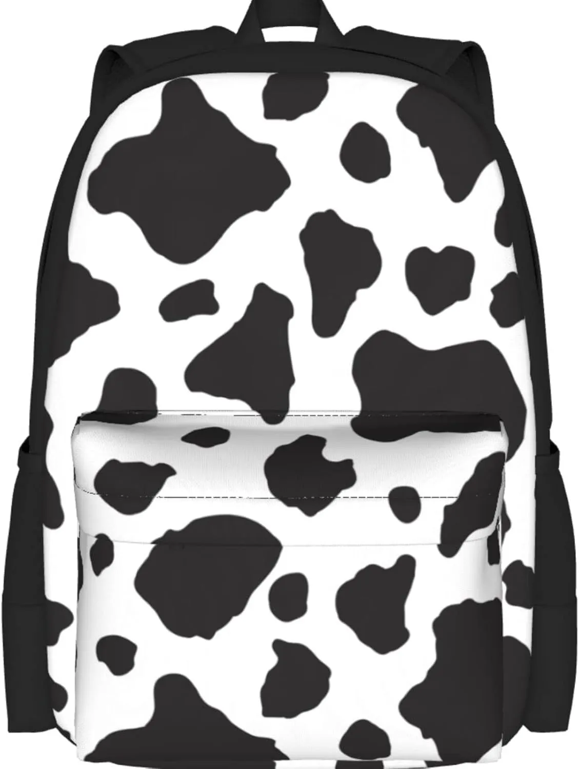 Delerain Cow Print Kids Backpack School Book Bag Travel Daypack Shoulder Bag 16 Inch Plus Lightweight Laptop Bag for 1-6th Grade Boys Girls Back to School