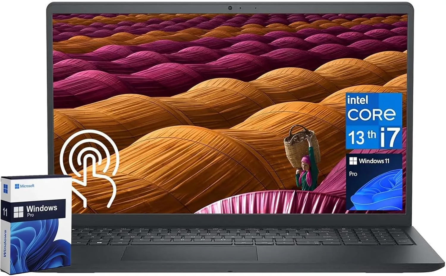 Dell Inspiron Business Touchscreen Laptop, 15.6" FHD Anti-Glare Touchscreen, Intel 10-Core i7-1355U(up to 5 GHz), 64GB RAM, 4TB SSD, Webcam, Wi-Fi 6, Win 11 Pro