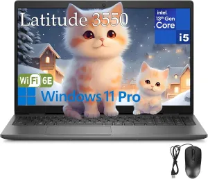 Dell Latitude 3550 Business Laptop Computer, 32GB DDR5 RAM, 1TB PCIe SSD, 13th Gen Intel 10-Core i5-1335U (Beat i7-1255U), 15.6" FHD, WiFi 6E, Bluetooth 5.3, USB4 Type-C, Windows 11 Pro