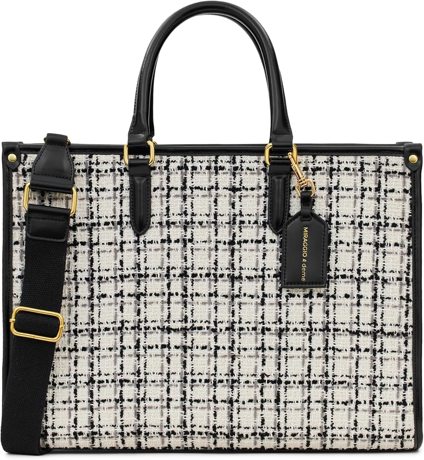 Denice Large Sized Tote Bag with Adjustable & Detachable Sling Strap and Top Handles for Women