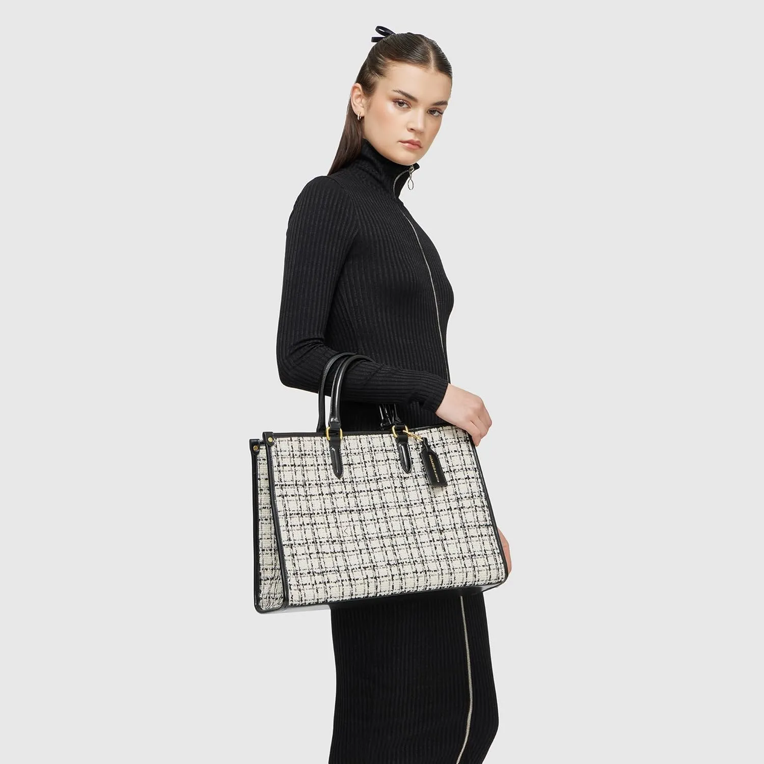 Denice Large Sized Tote Bag with Adjustable & Detachable Sling Strap and Top Handles for Women
