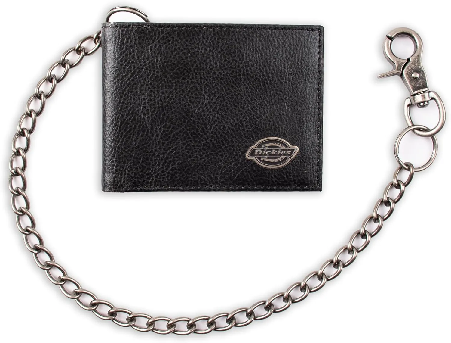 Dickies Men's Bifold Wallet-High Security with ID Window and Credit Card Pockets, Classic Black, One Size