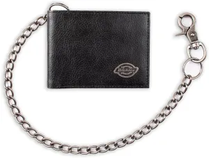 Dickies Men's Bifold Wallet-High Security with ID Window and Credit Card Pockets, Classic Black, One Size