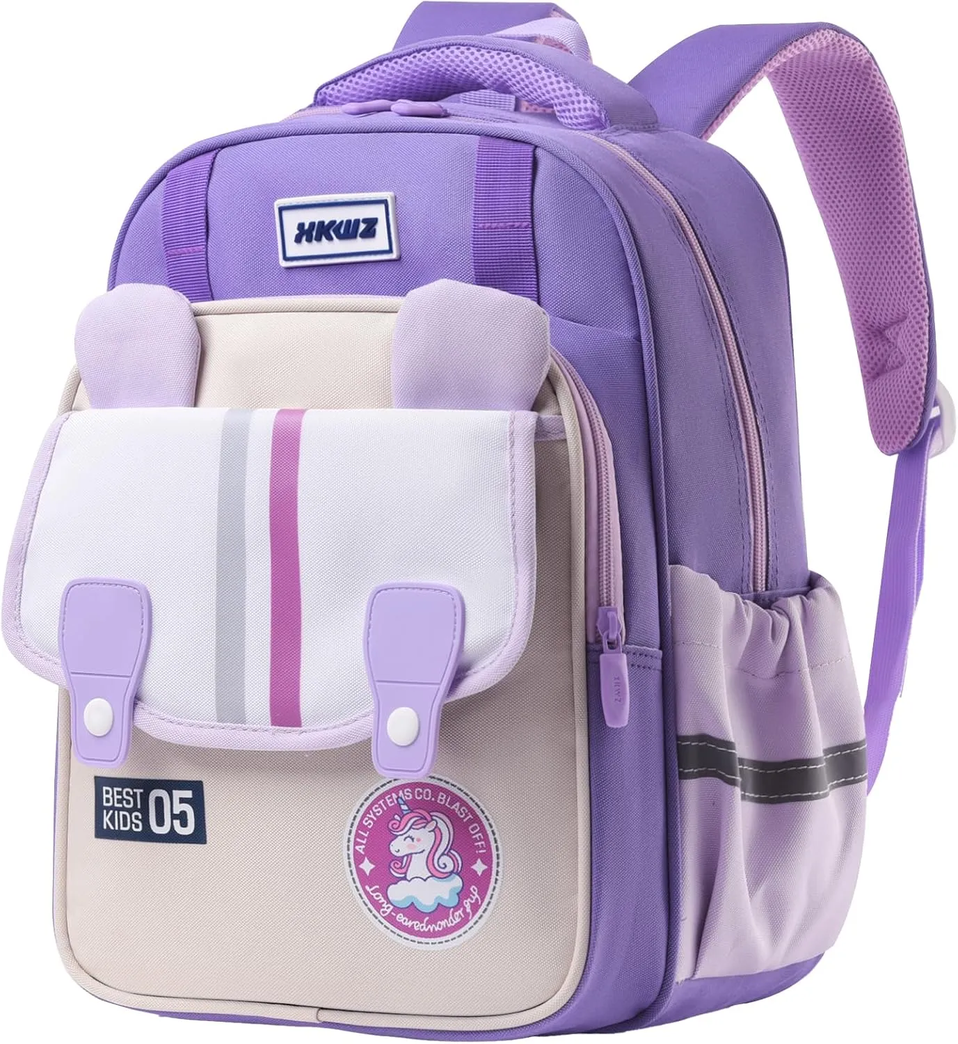 Digi4U Kids Backpack for School,Girls Backpack for Elementary Students,Lightweight School Backpack for Boys and Girls (Purple Backpack)