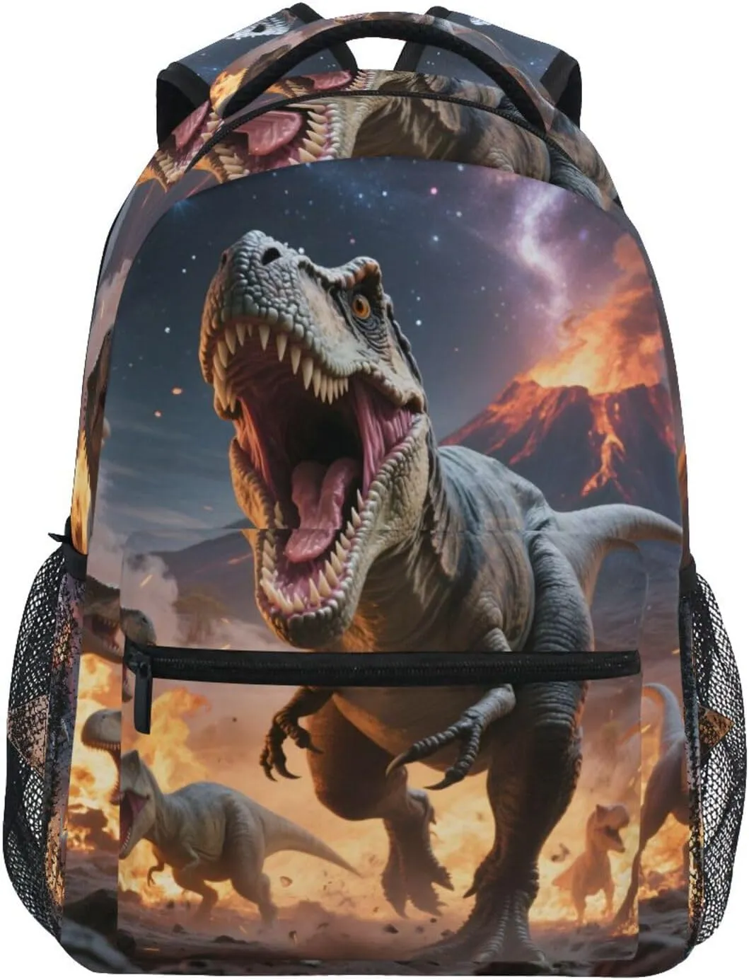 Dinosaurs Roar Backpack 3rd 4th 5th Grade School Bookbag Travel Laptop Daypack Bag Purse for Boys Girls Teens
