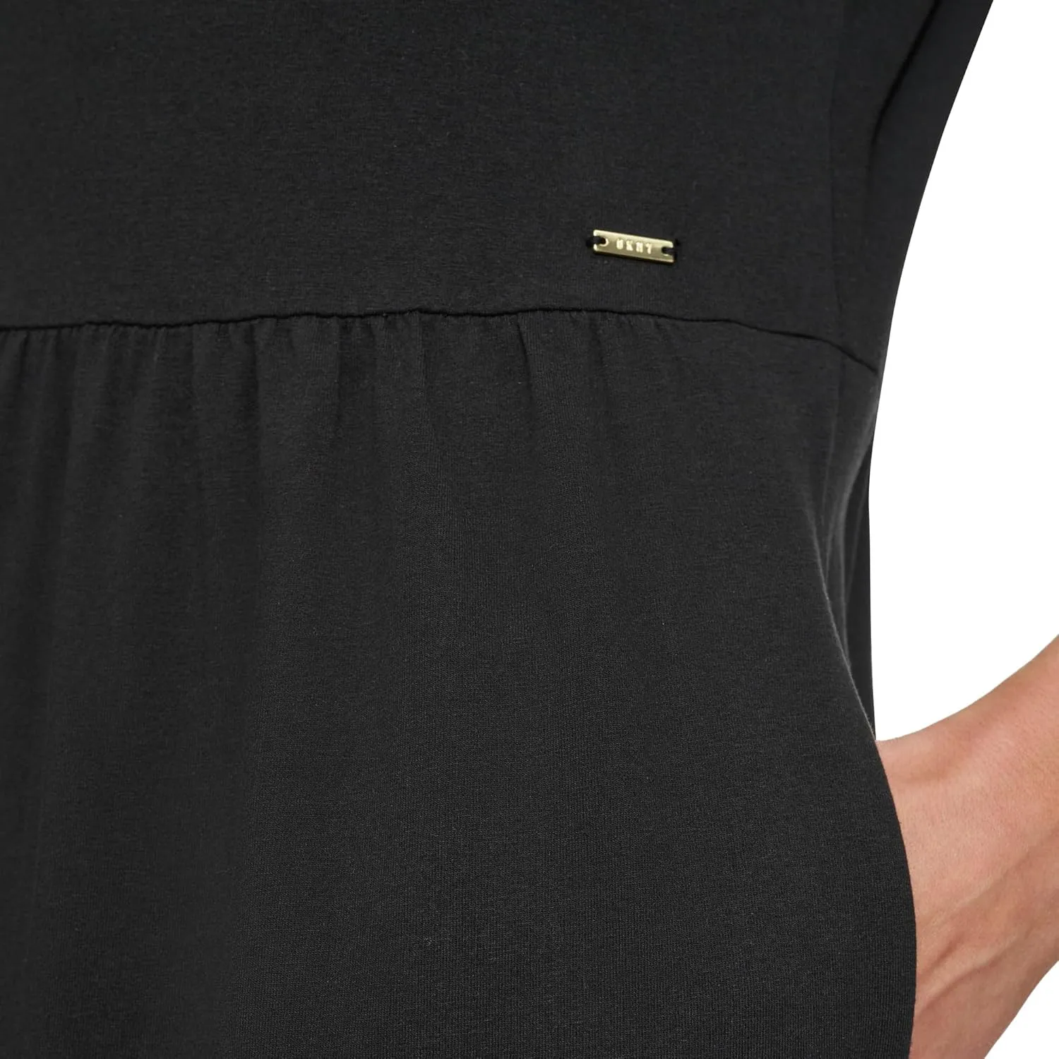 DKNY womens Casual Notch Neck Cap Sleeve Dress