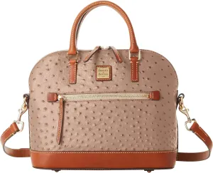 Dooney & Bourke Handbag, Ostrich Domed Satchel