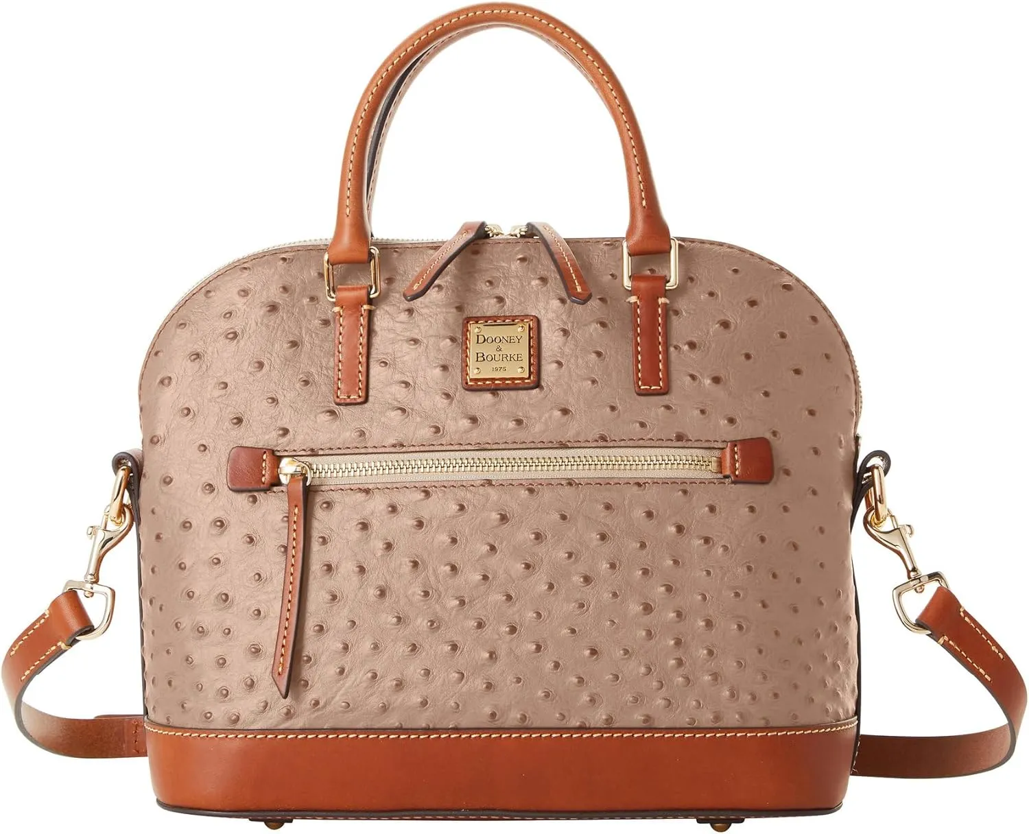Dooney & Bourke Handbag, Ostrich Domed Satchel