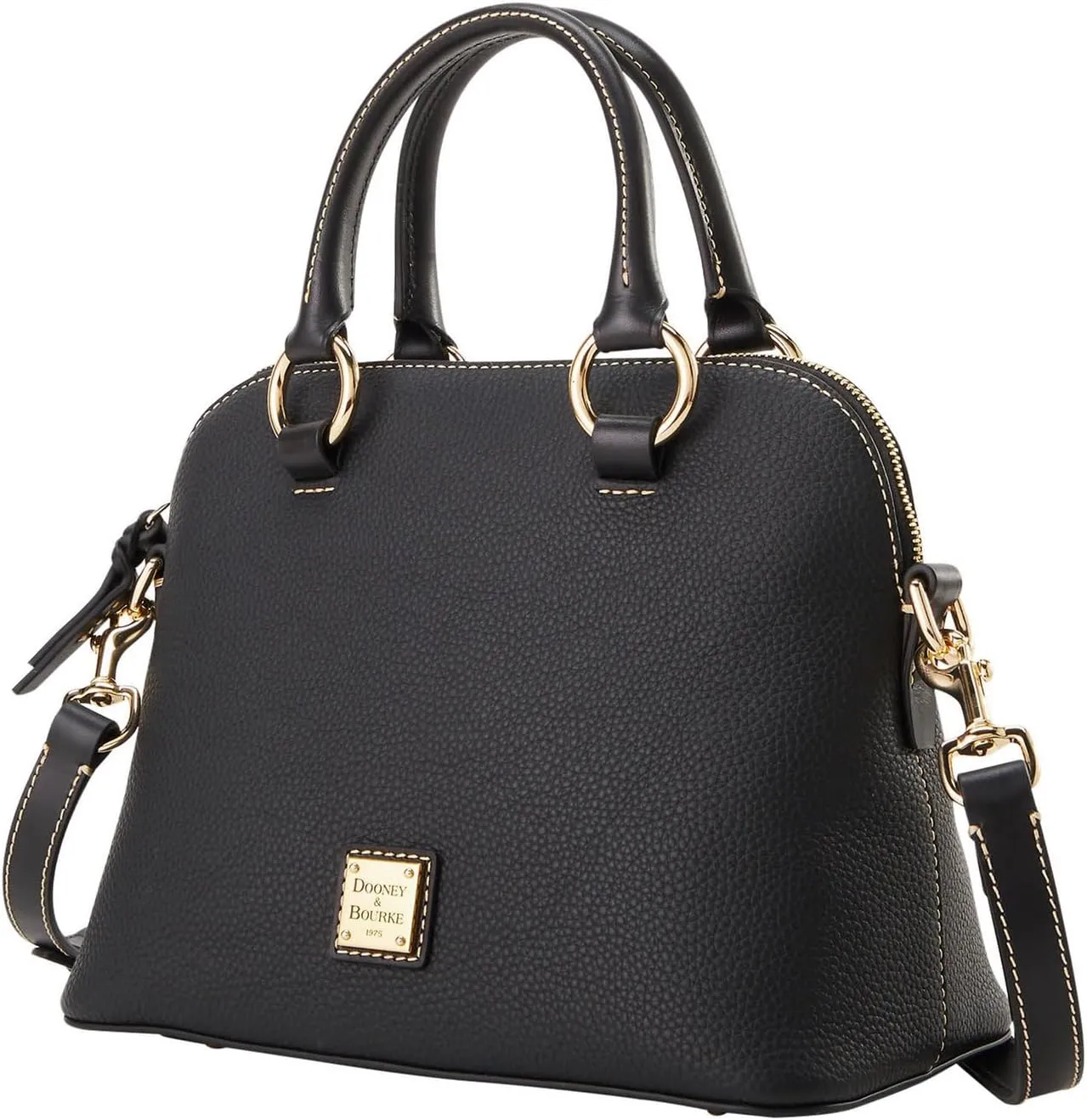 Dooney & Bourke Handbag, Pebble Grain Domed Satchel