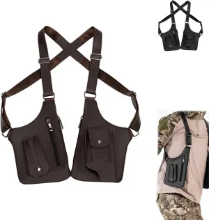 Double Shoulder Armpit Bag, 2025 New Men Anti-Theft Underarm Wallet Pocket Holster Phone Leisure Double Shoulder Pouch