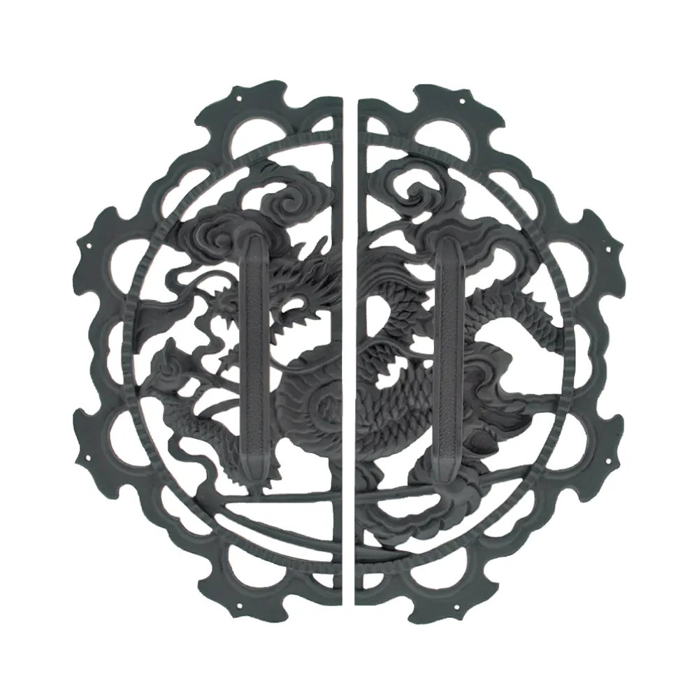 Dragon Decorative Plate with Grip Handles