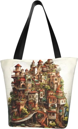 Dream Castle Cross-body Shoulder Bag, Women's One-shoulder Handbag, Weekend Travel Shopping and Playing Shoulder Bag