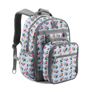 Duet Kids Backpack & Detachable Lunch Box Set in Every Daisy