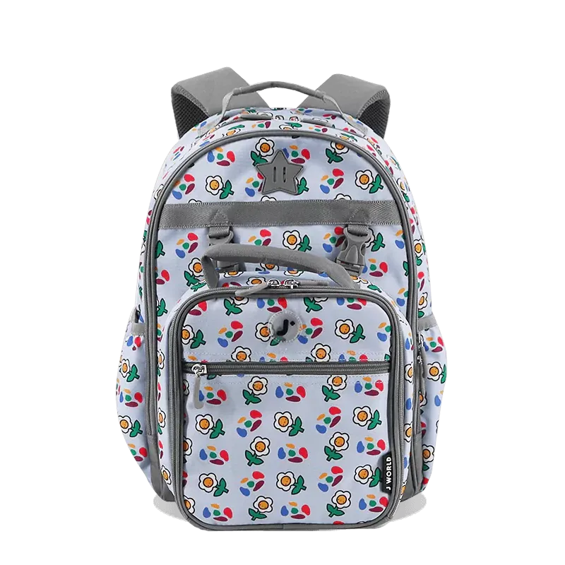 Duet Kids Backpack & Detachable Lunch Box Set in Every Daisy