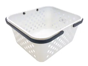 Eco-Friendly Basket -1 - Dots - White-