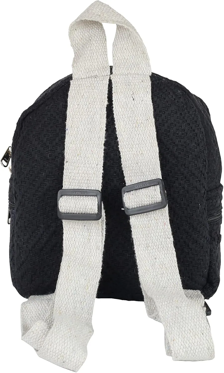 Eco Friendly Set Of Hemp Mini Backpack   Coin Purse Cute Light Weight Hemp Bag For women Girl (Black)