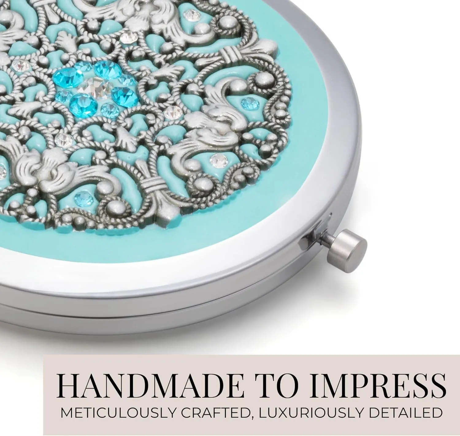 Elegant Compact Mirror for Purses - Valentines Gifts for Her - Gift for Mother of the Bride, Maid of Honor, Mother of the Groom, Daughter-in-law, Sister-in-law, Granddaughter