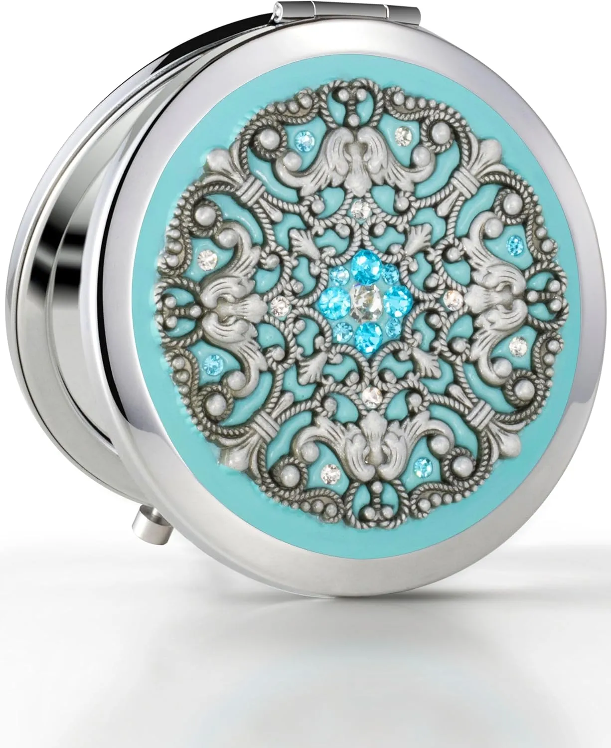 Elegant Compact Mirror for Purses - Valentines Gifts for Her - Gift for Mother of the Bride, Maid of Honor, Mother of the Groom, Daughter-in-law, Sister-in-law, Granddaughter