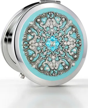 Elegant Compact Mirror for Purses - Valentines Gifts for Her - Gift for Mother of the Bride, Maid of Honor, Mother of the Groom, Daughter-in-law, Sister-in-law, Granddaughter