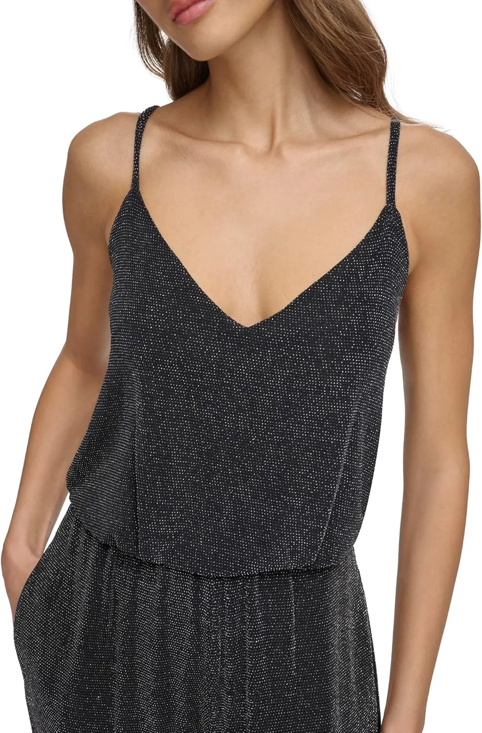 Eliza J Women's Spaghetti Strap V-Neck Dress