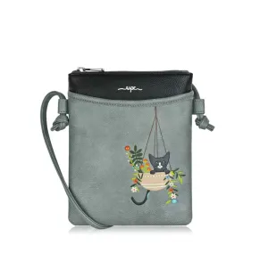 Espe Basket Cat Mini Side Bag - Grey
