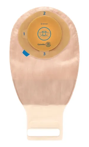 Esteem®  One-Piece Stomahesive® Skin Barrier, Moldable Stoma Opening 1-9/16" - 1-15/16" (40mm - 50mm), Drainable Pouch, Opaque with Easy-View Window 12" (30.5cm), Tail Clip - Box of 10
