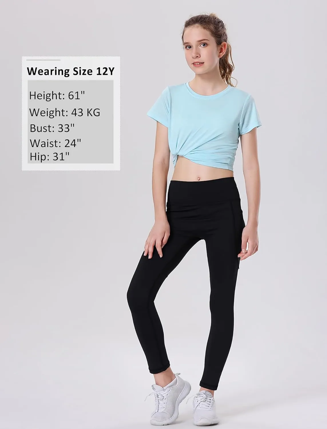 EXARUS 4 Pack Girls Athletic Shirts Quick Dry Shirts Short Sleeve T Shirts Tee Workout Activewear Tops for Tween