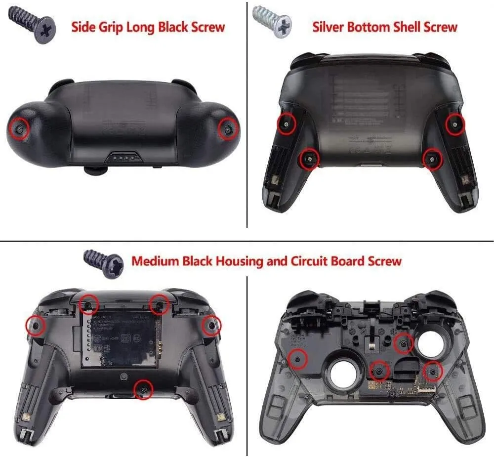 eXtremeRate Glacier Blue Octagonal Gated Sticks Faceplate Backplate Handles Cover, DIY Replacement Grip Housing Shell for Nintendo Switch Pro Controller- Controller NOT Included