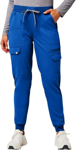 Fabletics Women's Evoke Cargo Scrub Jogger - MotionTech, 4-Way Stretch, Wrinkle-Resist, Anti-Shrink