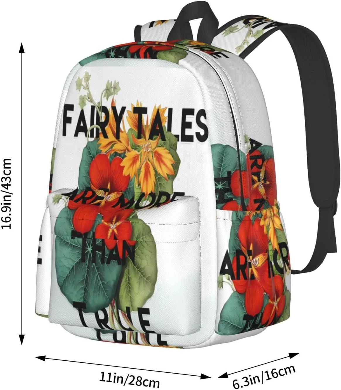 Fairy Tales Laptop Backpack Shoulder Bag Laptop Pack Travel Backpacks Commuter Back Pack Casual Daypack Bags With Side Pockets