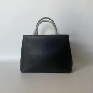 Fendi Peekaboo Black Leather Top Handle Bag