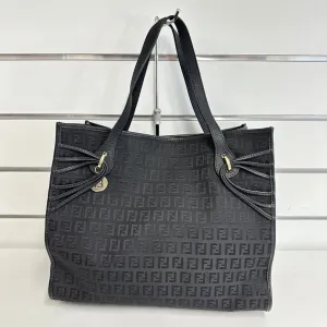 Fendi Pre-loved 1001 Tote Bag Black Canvas