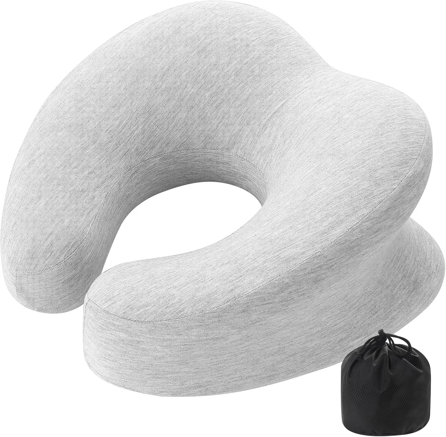 Fghjke® Desk Napping Pillow, Best for Prone Face-Down Resting, or Contoured Post-Eye Surgery Support (Light Grey)