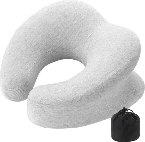 Fghjke® Desk Napping Pillow, Best for Prone Face-Down Resting, or Contoured Post-Eye Surgery Support (Light Grey)