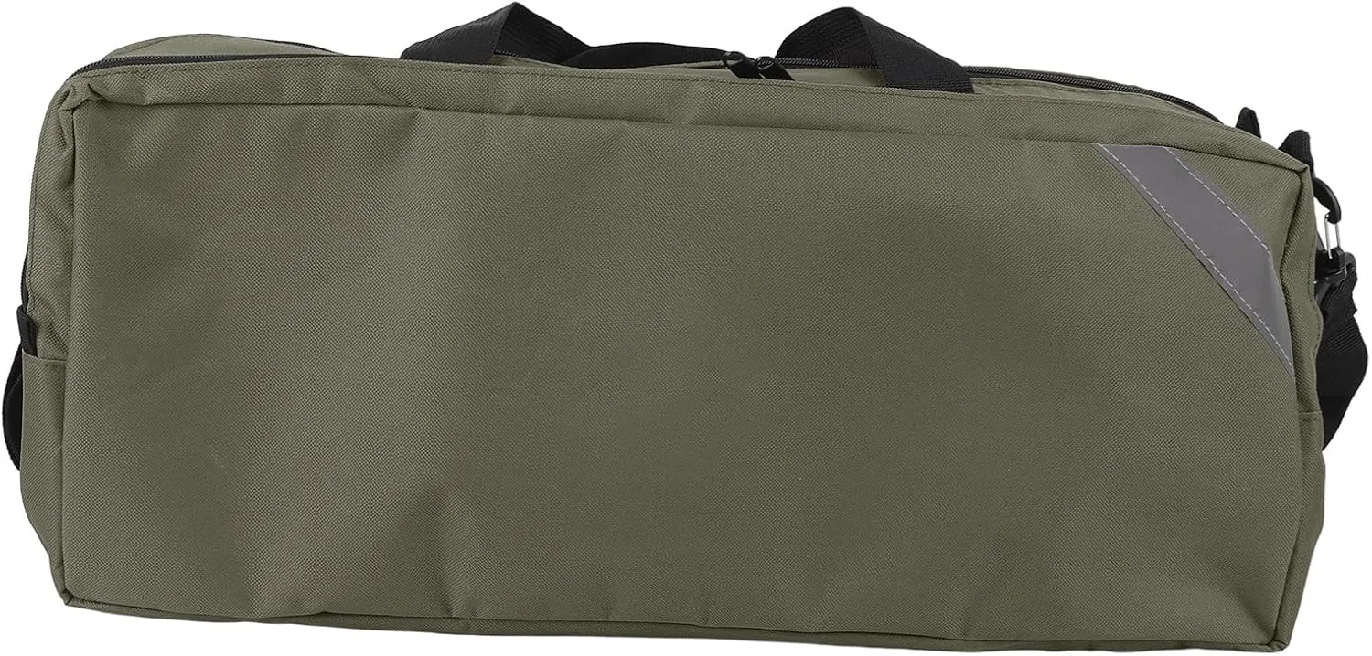 First Responder Bag, Large Capacity Emergency Rescue Bag, Adjustable Shoulder Strap, Reflective Strip, 600D Oxford Cloth, Ideal for First Responders and Outdoor Activities (Green)