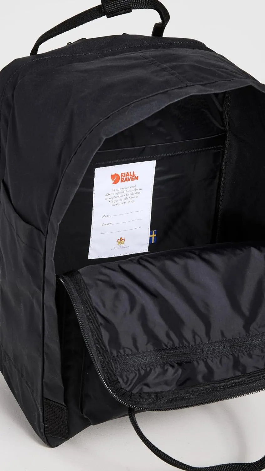 Fjallraven Women's Kanken 15" Laptop Backpack, Black, One Size