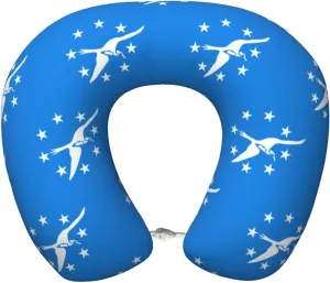 Flag of Corpus Christi, Texas Neck Pillow Memory Foam U-Shaped Travel Neck Pillow for Airplanes Car Home