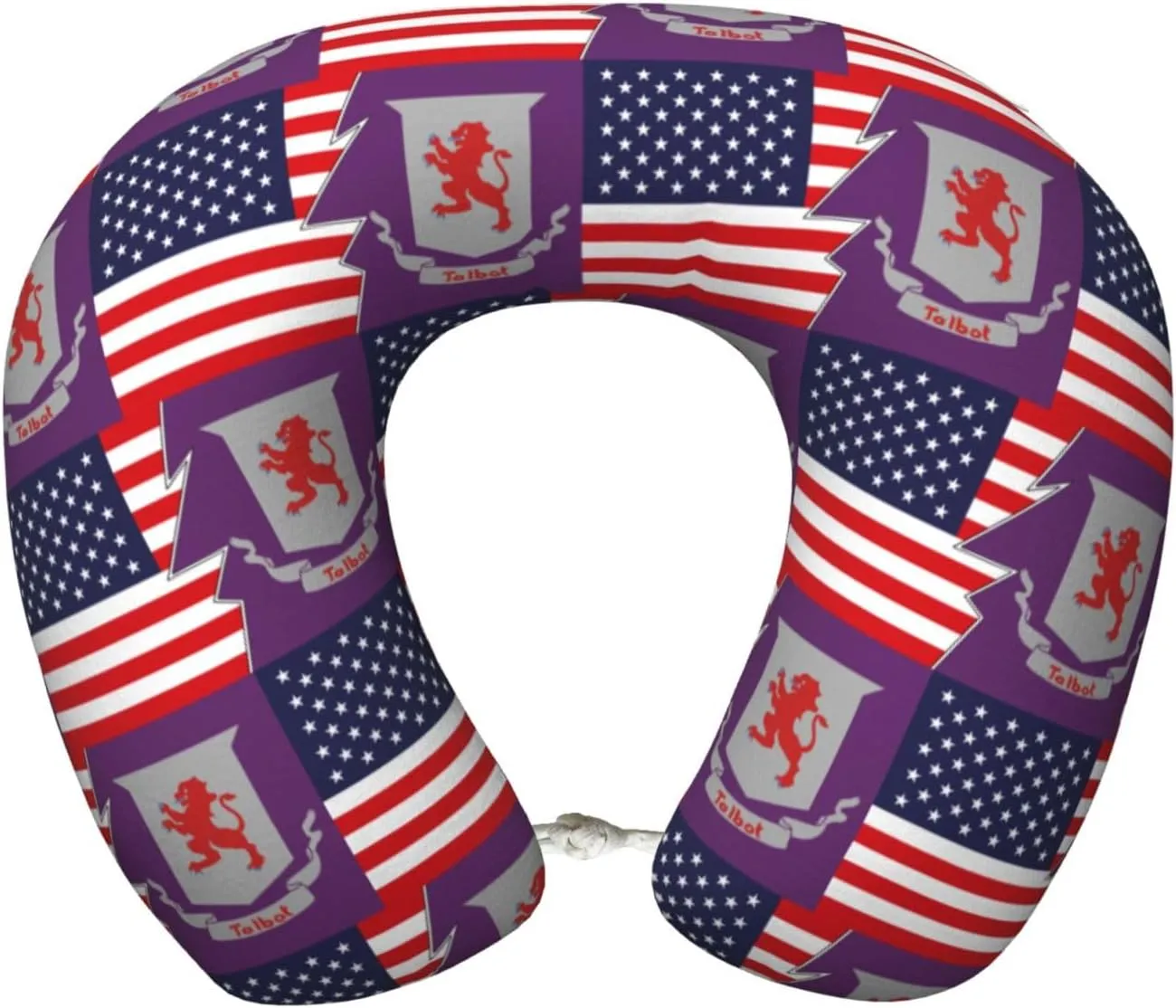 Flag of Talbot County, Maryland and America Neck Pillow Memory Foam U-Shaped Travel Neck Pillow for Airplanes Car Home