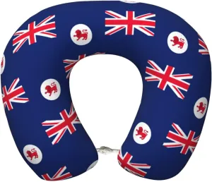 Flag of Tasmania Neck Pillow Memory Foam U-Shaped Travel Neck Pillow for Airplanes Car Home