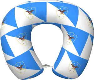 Flag of The Senior Enlisted Advisor to The Chairman Neck Pillow Memory Foam U-Shaped Travel Neck Pillow for Airplanes Car Home