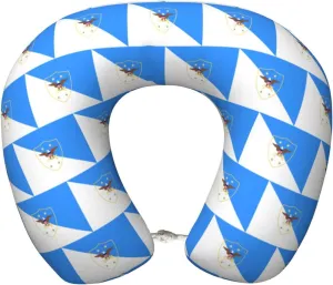 Flag of The Senior Enlisted Advisor to The Chairman Neck Pillow Memory Foam U-Shaped Travel Neck Pillow for Airplanes Car Home