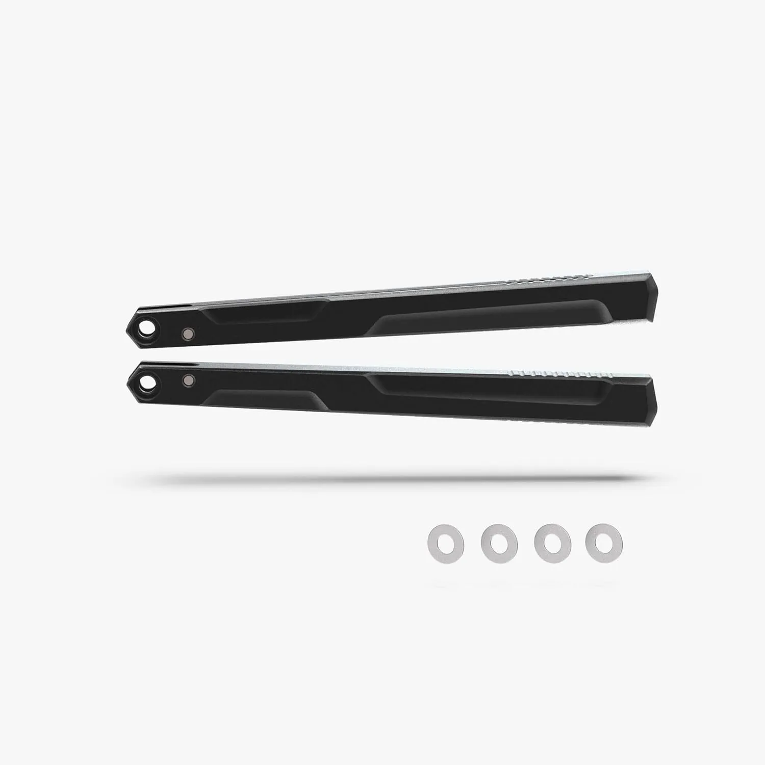 Flytanium Upgraded Aluminum Handles For Kershaw Lucha – FLY-0765 (Void Black)