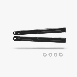 Flytanium Upgraded Aluminum Handles For Kershaw Lucha – FLY-0765 (Void Black)