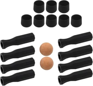 Foosball Table Handles 18Pcs/Set Mini Table Football Game Practical Replacement End Caps