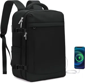 for Spirit Airlines Personal Item Bag 18x14x8 Inches Travel Bag Mens Travel Backpack for Women Fit Up to 17 inch laptop Backpack With Usb Charging Port Carry on Flight Approved