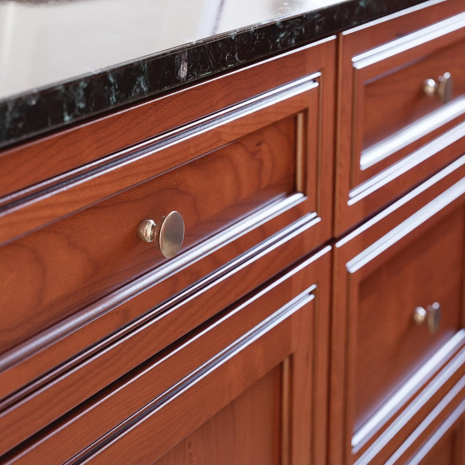 FRANKLIN BRASS Medici (10-Pack) Cabinet Knobs | Polished Nickel Handles for Dresser/Kitchen/Closet Door/Furniture | 1-3/16" Drawer Pulls/Handles P42957C-PN-B