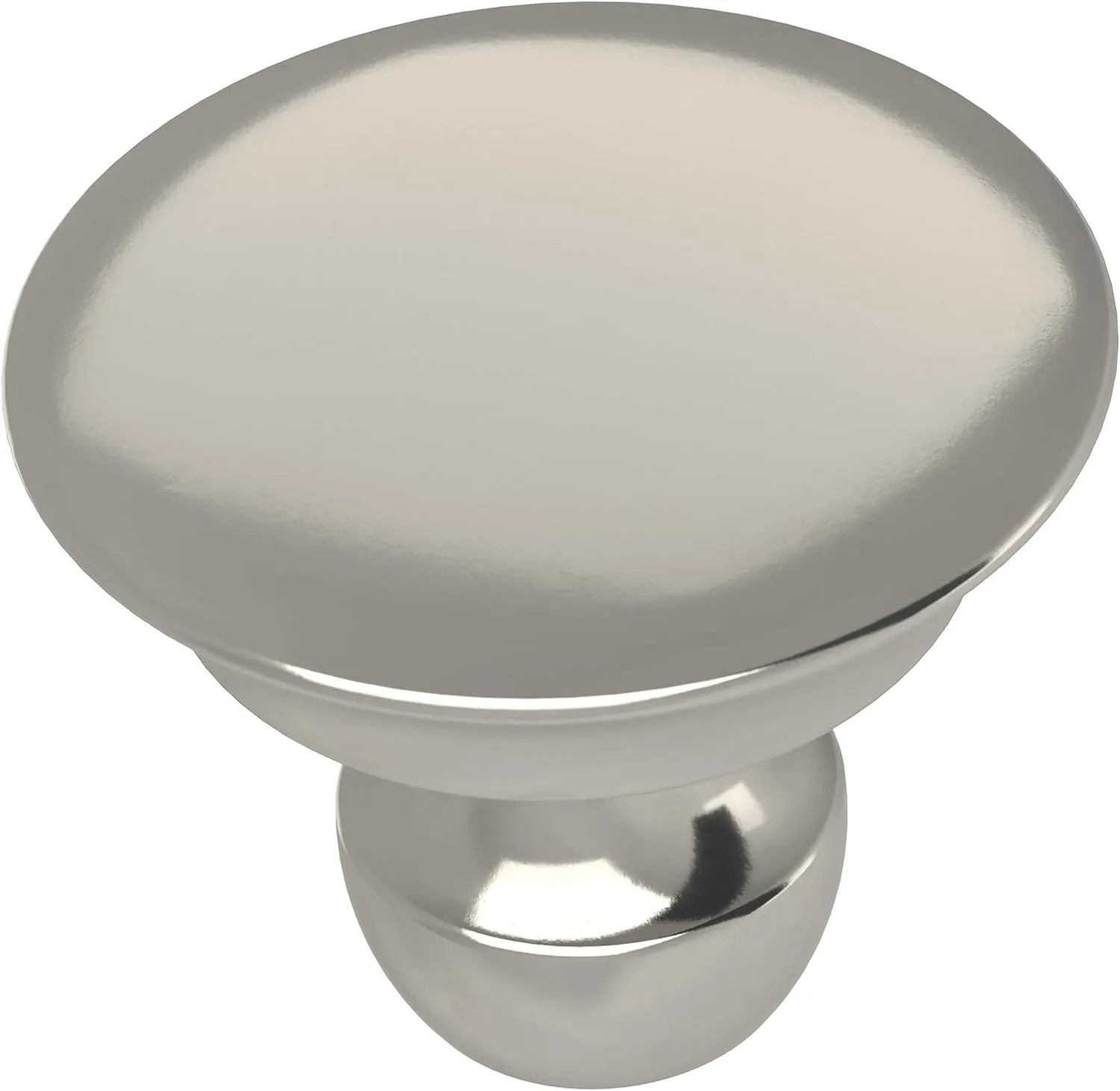 FRANKLIN BRASS Medici (10-Pack) Cabinet Knobs | Polished Nickel Handles for Dresser/Kitchen/Closet Door/Furniture | 1-3/16" Drawer Pulls/Handles P42957C-PN-B