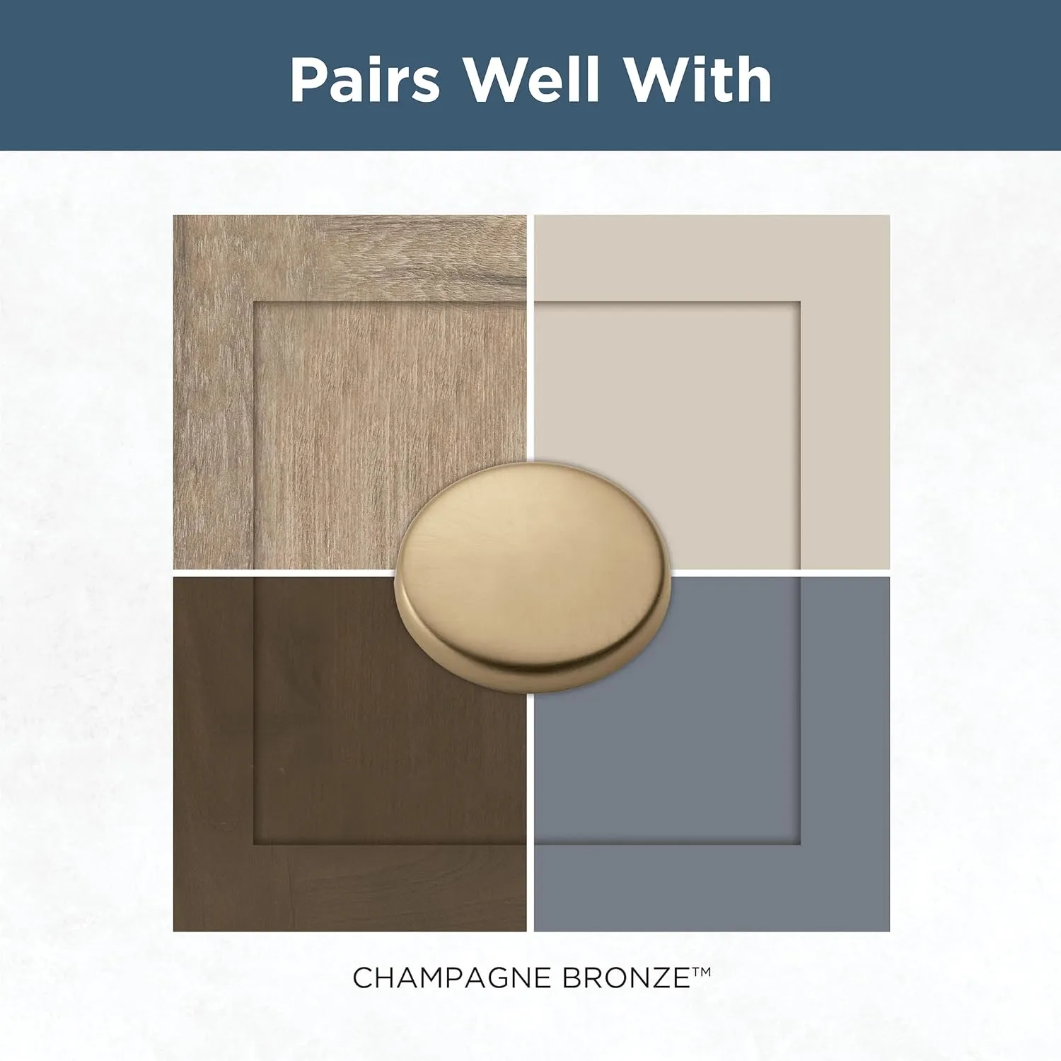 Franklin Brass Parow (10-Pack) Cabinet Knobs | Champagne Bronze Handles for Dresser Furniture Drawers/Kitchen/Door/Bathroom | 1-1/8" P29542Z-CZ-B