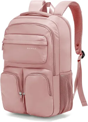 FUTURE AESTHETICS Travel Backpack for Women、men, College Backpack Bag, Hiking Backpack,Waterproof Carry On Backpack Business Backpack (Pink)