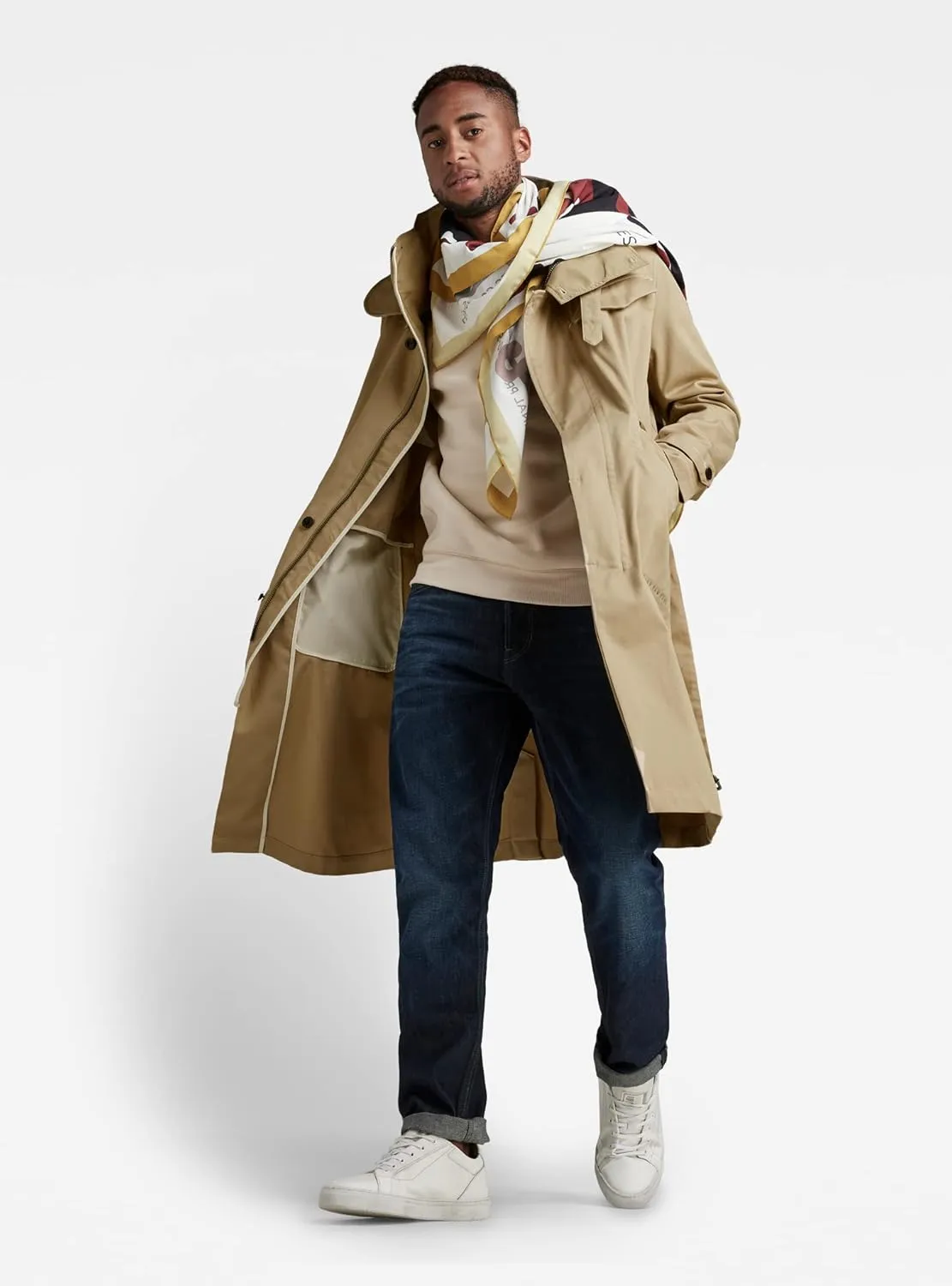 G-STAR Men's Casual Utility Trench Coat